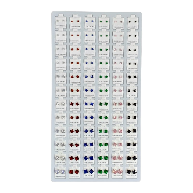 Body Jewelry Card-216016-72ct-Color Gold Square