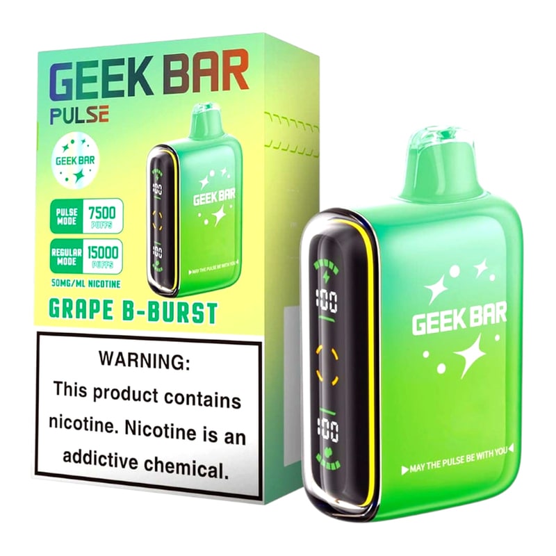 Geek Bar Pulse 15000 5ct Box-Grape B-Burst