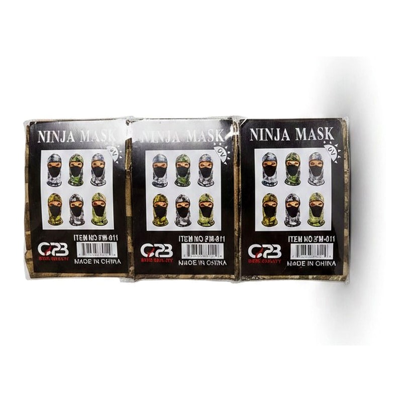 Ninja Face Mask UV Protection - 12ct