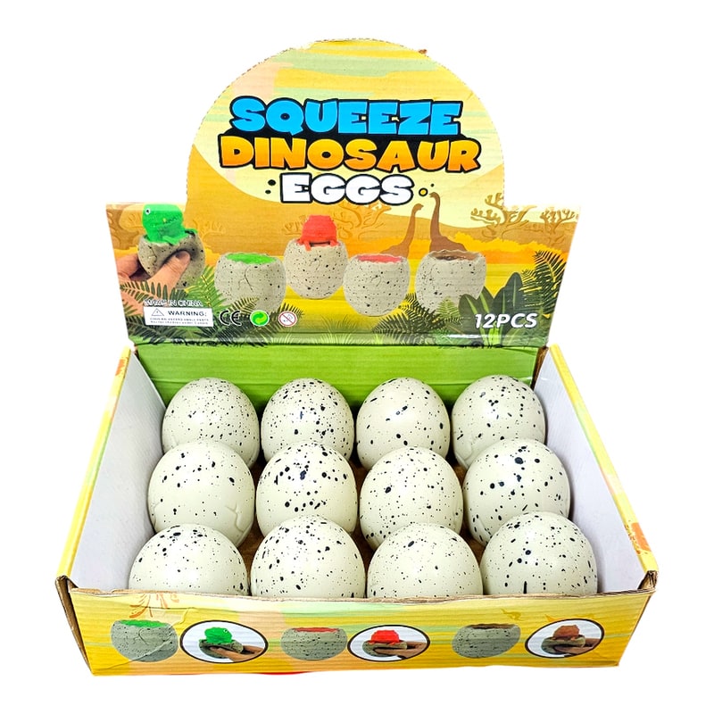 Squeeze Dinosaur Eggs - 12ct Box