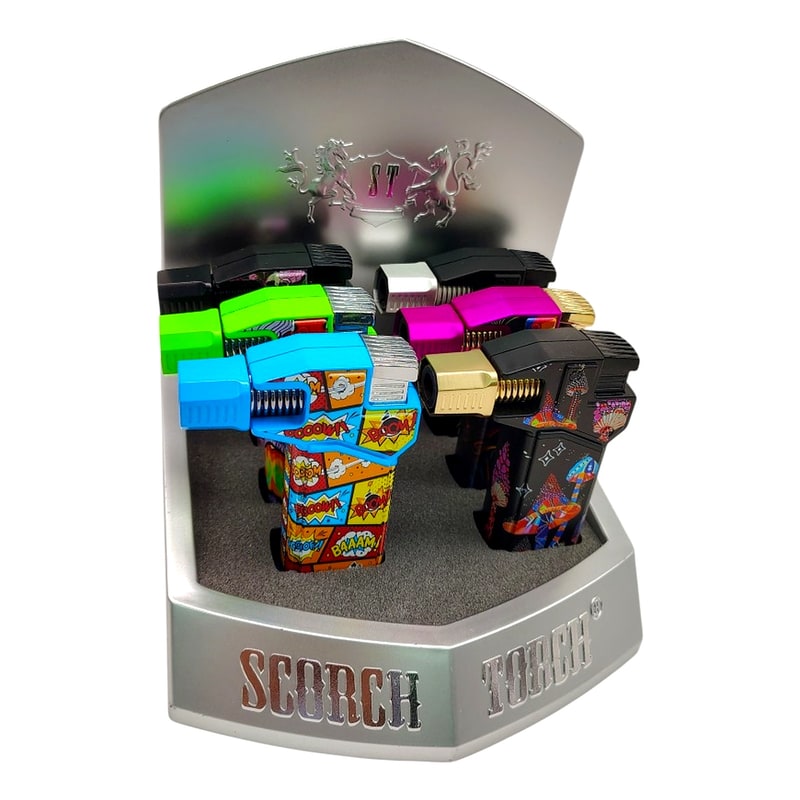 Scorch-61831 90 Degree Nozzle Lighter 6ct