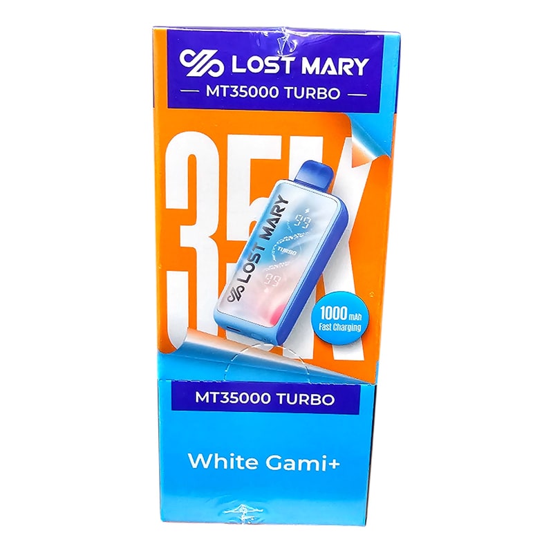 Lost Mary MT35000 Turbo 5ct Box - White Gami+