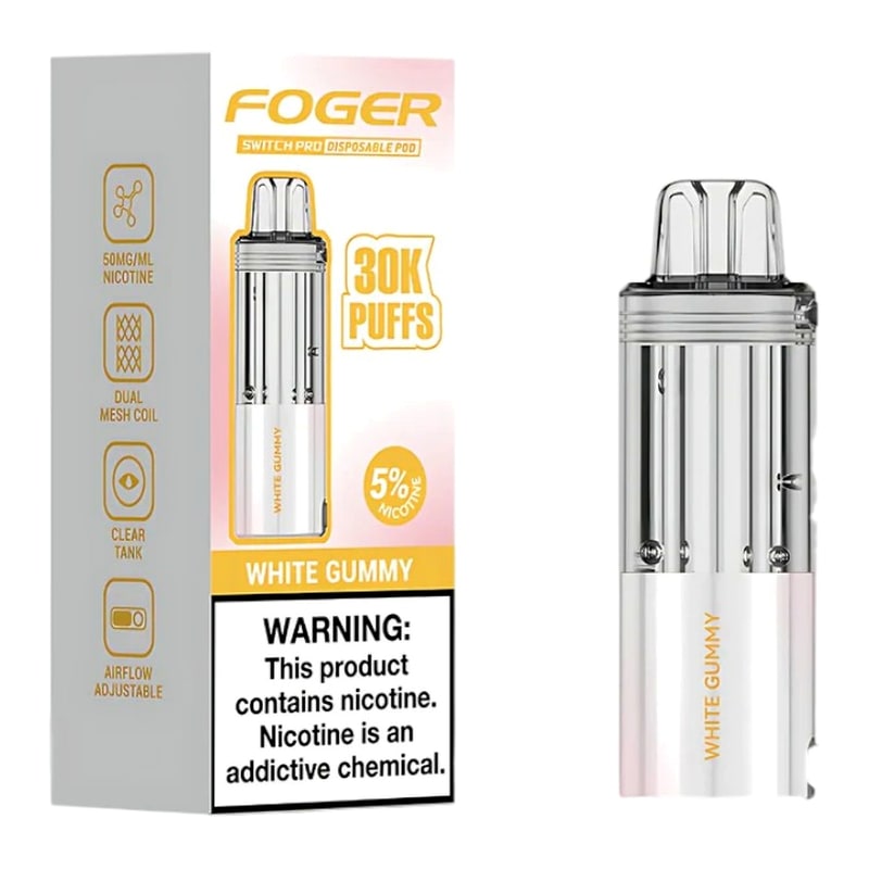 Foger Switch Pro POD 30K 5ct Box - White Gummy