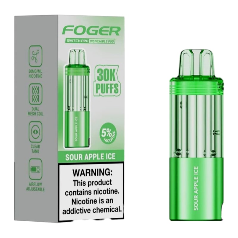 Foger Switch Pro POD 30K 5ct Box - Sour Apple Ice