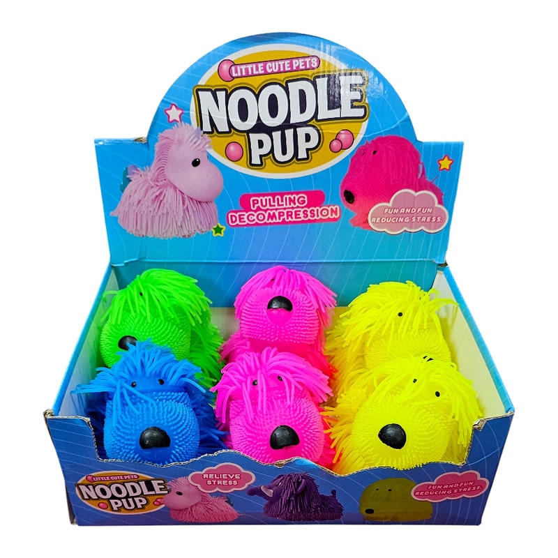 Noodle Pup Fluffy Dog W/lighting -6ct