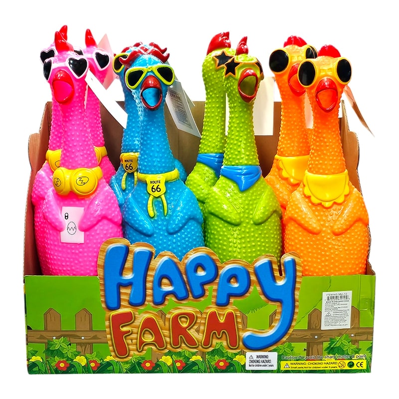 Bellow Chicken Noise Maker Toy (MU-10) -12ct