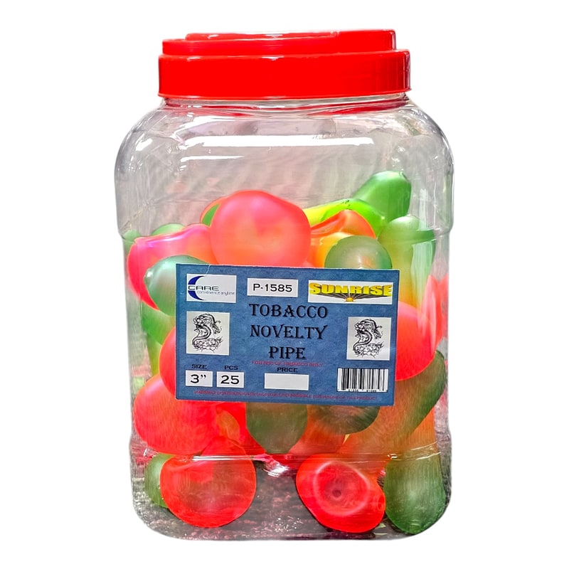Rasta Color Heavy Pipe 3" 25ct Jar