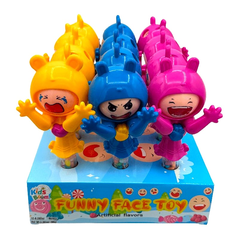 Kids Boom Funny Face Toy 12ct Box