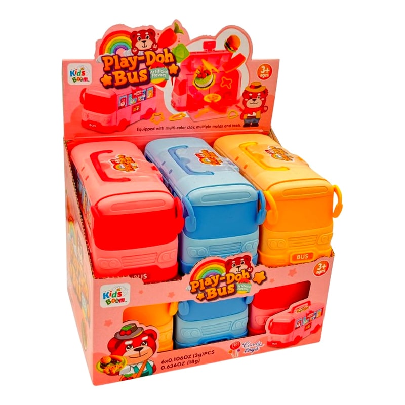Kids Boom Play-Doh Bus 6ct Box