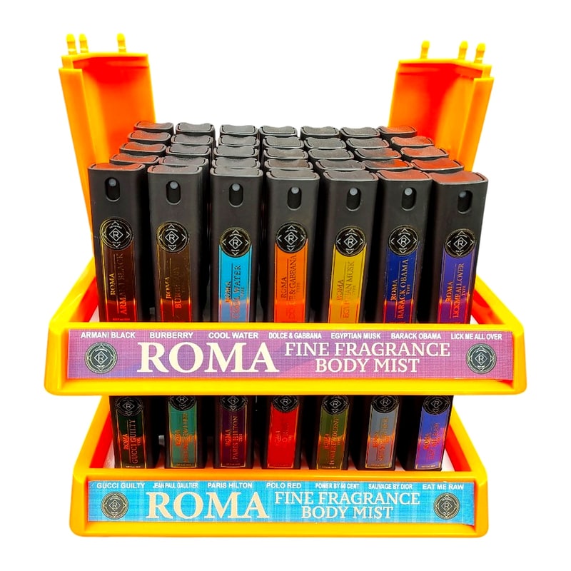Fragrance Body Mist Roma Display 70ct