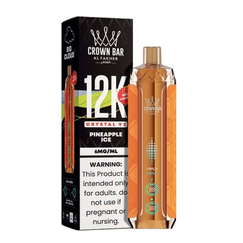 Al Fakher Crown Bar Crystal 8000 5ct Box-Pineapple Ice