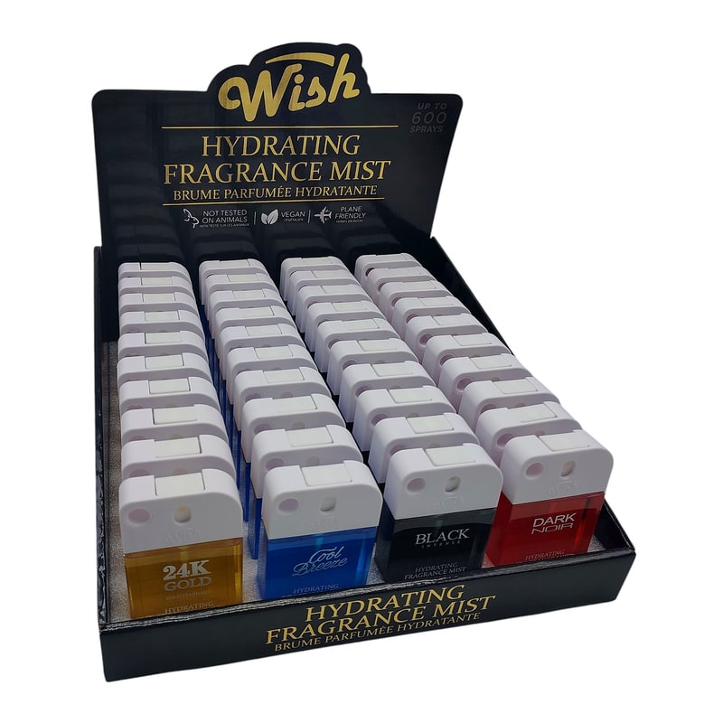 Wish Body Fragrance Mist Men 40ct Display