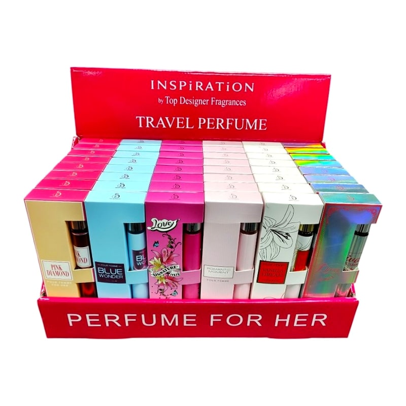 Inspiration Travel Cologne Mist Women 48ct Display