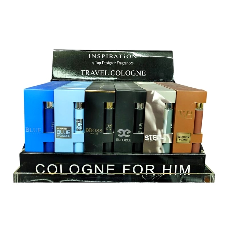 Inspiration Travel Cologne Mist Men 48ct Display
