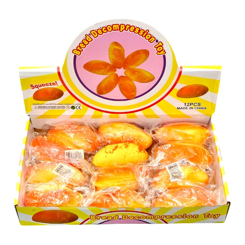 Squeeze Toy Bread (B-94) 12ct