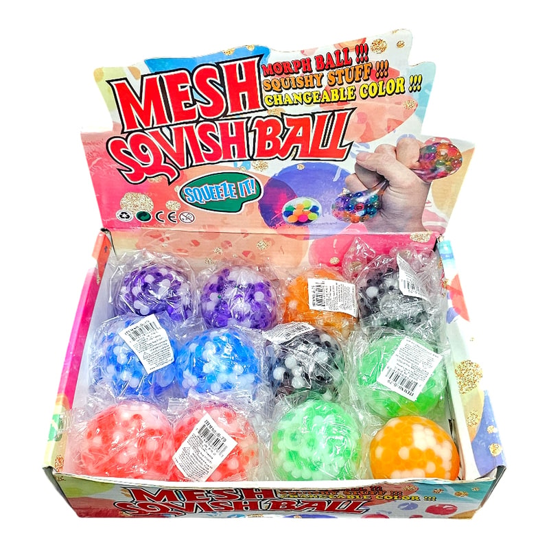 Mash Squeeze Ball With Lighting  (B-79) 12ct