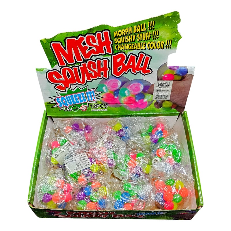 Mesh Squeeze Ball Toy  (B-22) 12ct