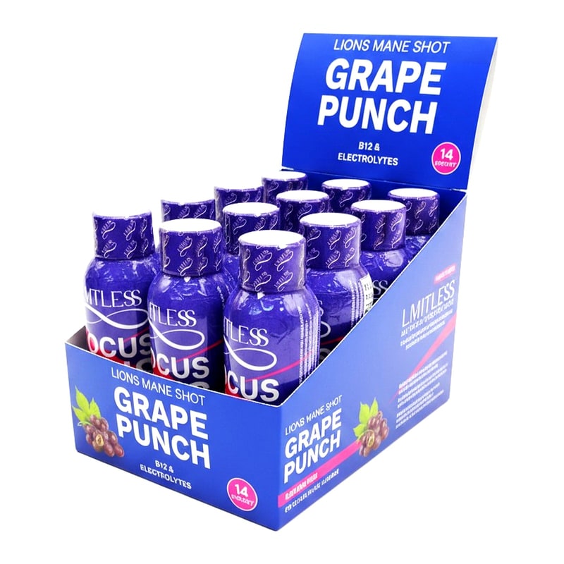 LMTLESS Focus Plus Shots 20oz - Grape Punch