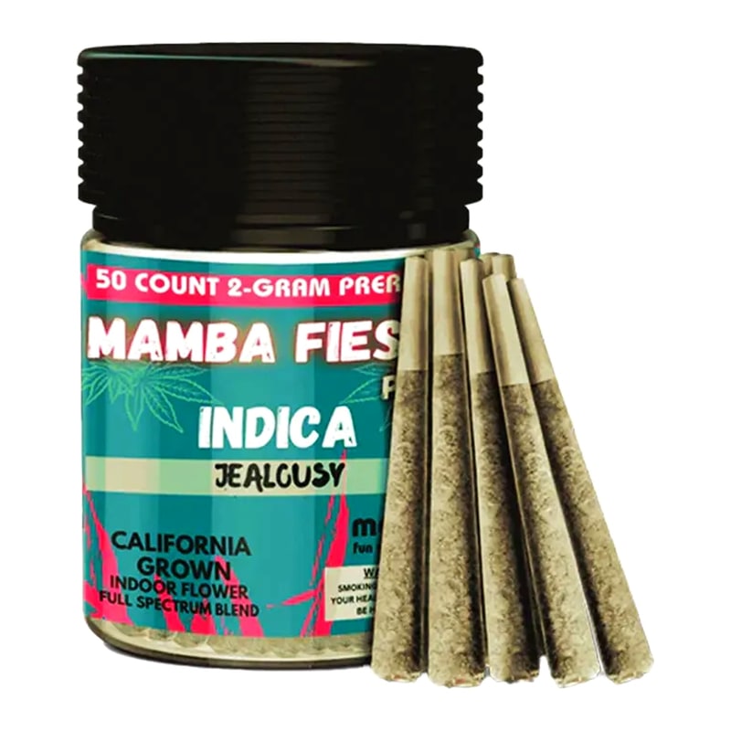 Mamba Fiesta 2gm Pre-Roll 50ct Jar-Indica-Jealousy