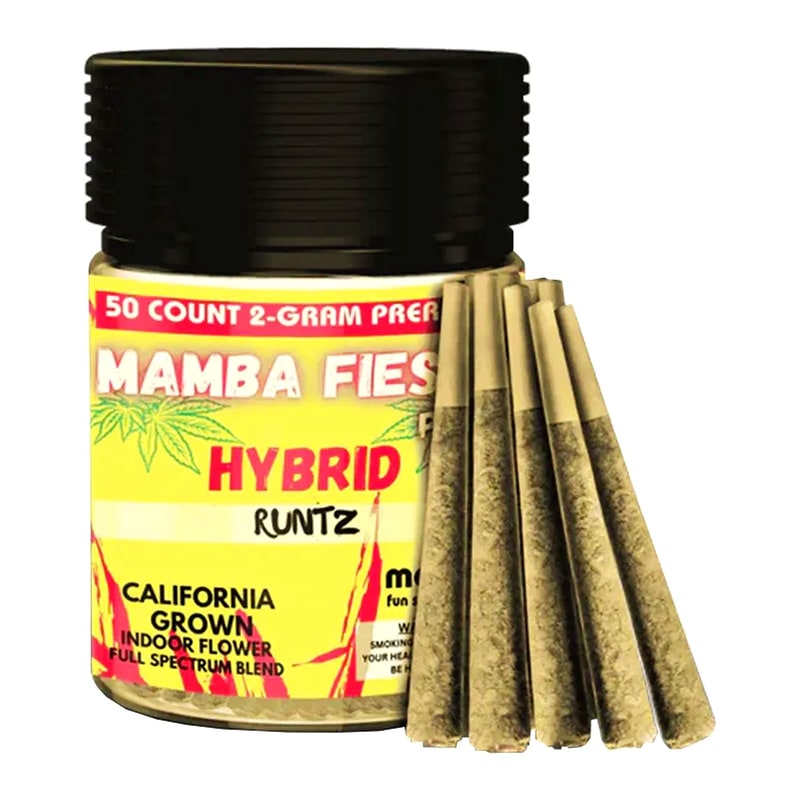 Mamba Fiesta 2gm Pre-Roll 50ct Jar-Hybrid-Runtz