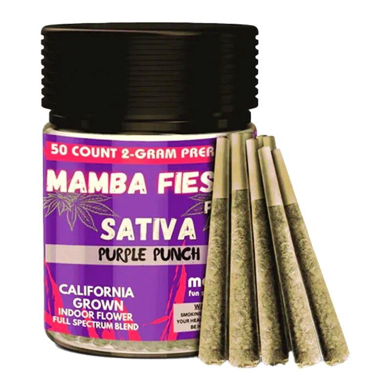 Mamba Fiesta 2gm Pre-Roll 50ct Jar-Sativa-Purple Punch