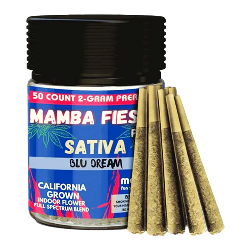 Mamba Fiesta 2gm Pre-Roll 50ct Jar-Sativa-Blue Dream