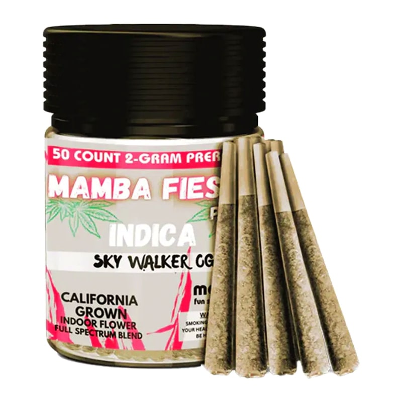 Mamba Fiesta 2gm Pre-Roll 50ct Jar-Indica-Sky Walker OG