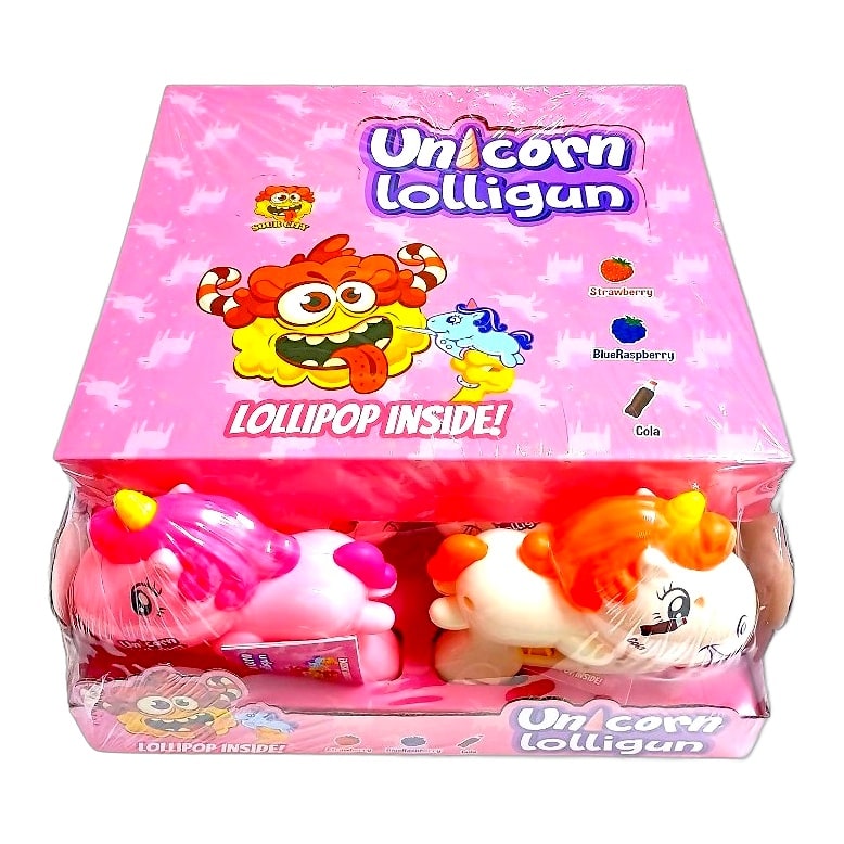 Sour City Unicorn Lolligun 12ct