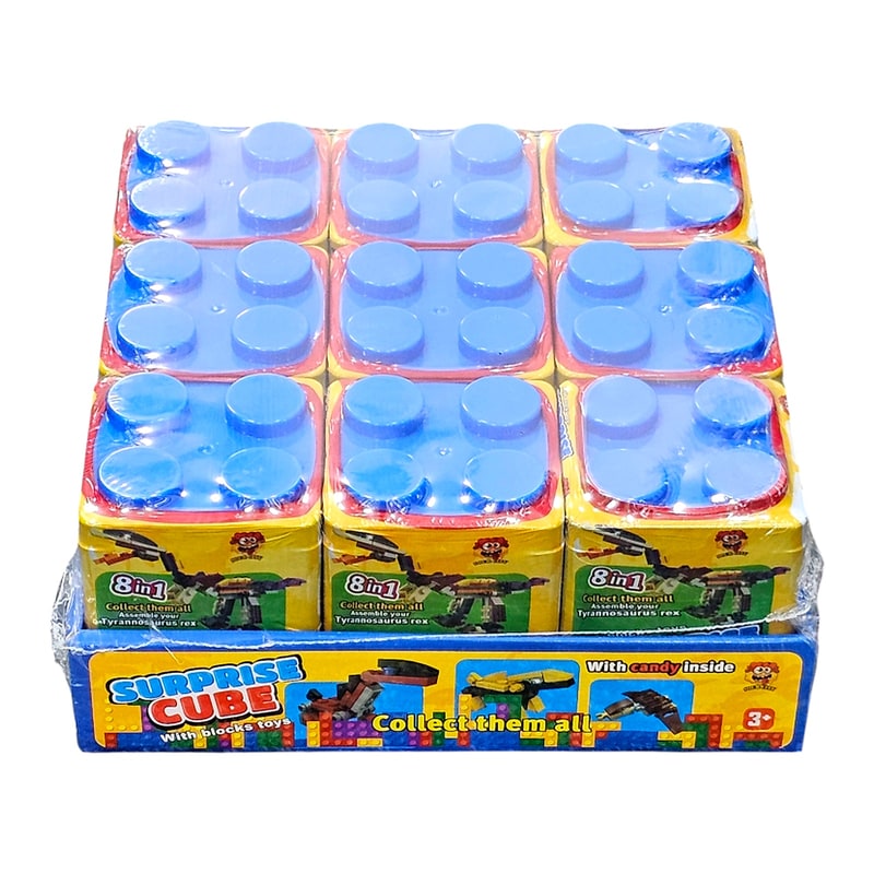 Sour City Suprise Cube Dino Blocks 9ct