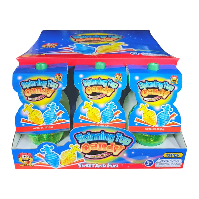 Sour City Spinning Top Candy 12ct