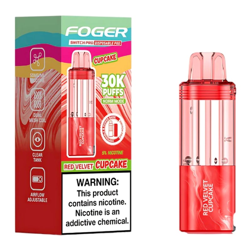 Foger Switch Pro POD 30K 5ct Box-Red Velvet Cupcake