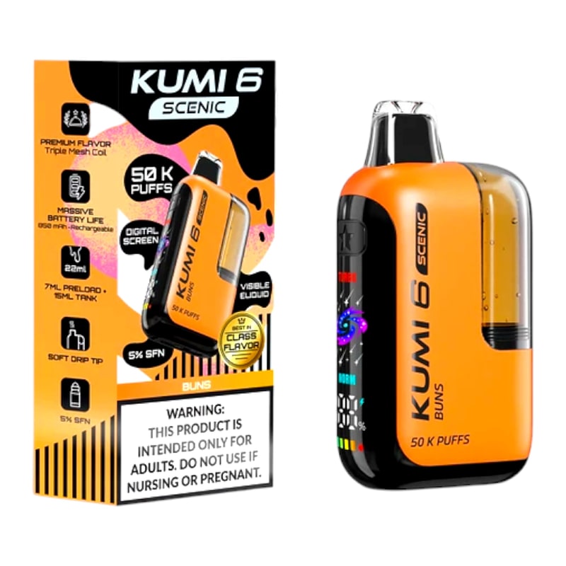Kumi Scenic 50k Puff 5ct Box-Buns