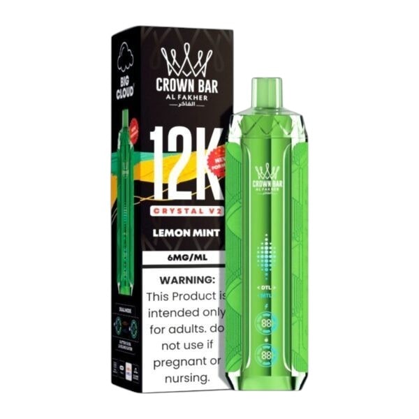Al Fakher Crown Bar Crystal 8000 5ct Box-Lemon Mint