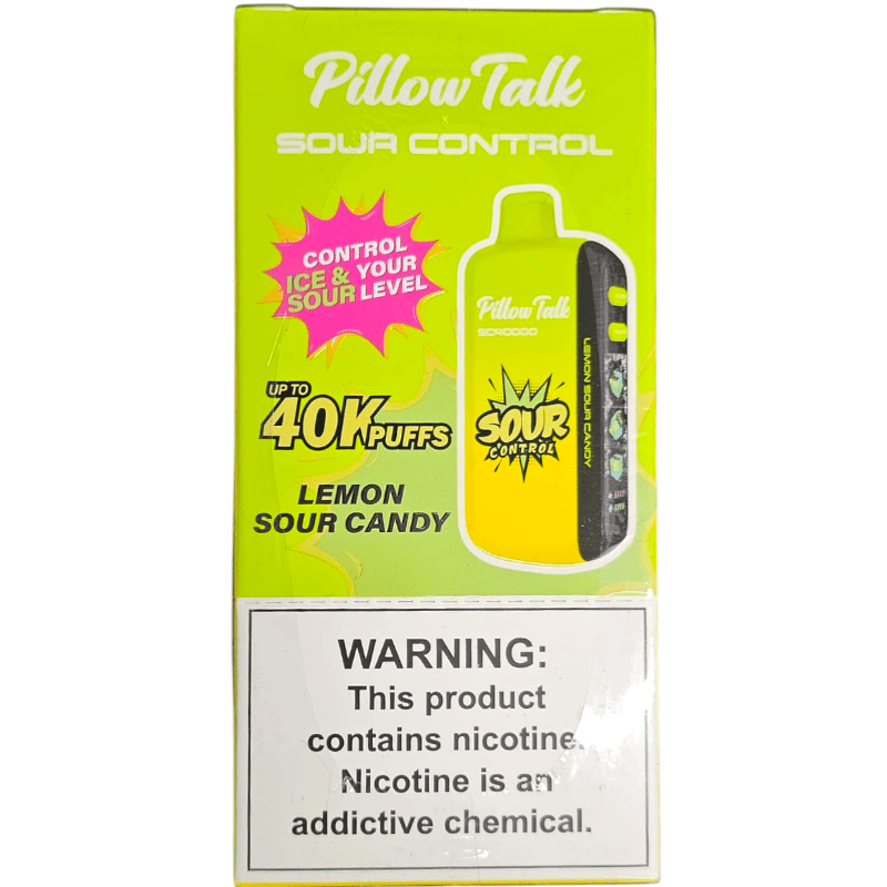 Pillow Talk 40000 5ct Box (TEXAS COMPLIANT) - Lemon Sour Candy