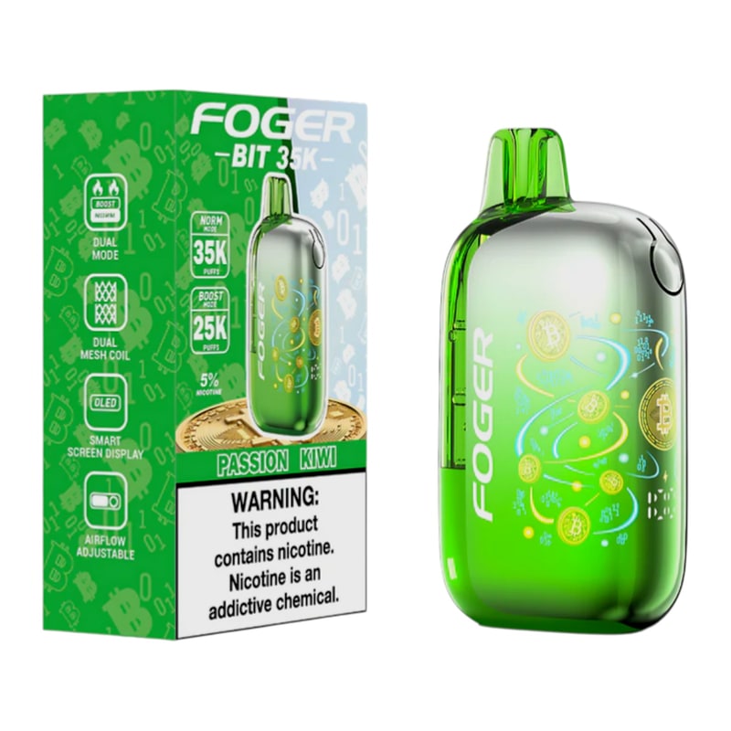 Foger Bit 35k Puff 5ct Box-Passion Kiwi