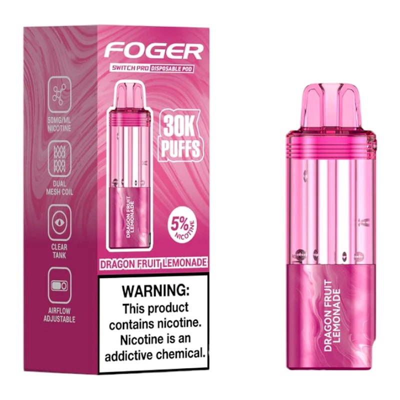 Foger Switch Pro POD 30K 5ct Box - Dragon Fruit Lemonade