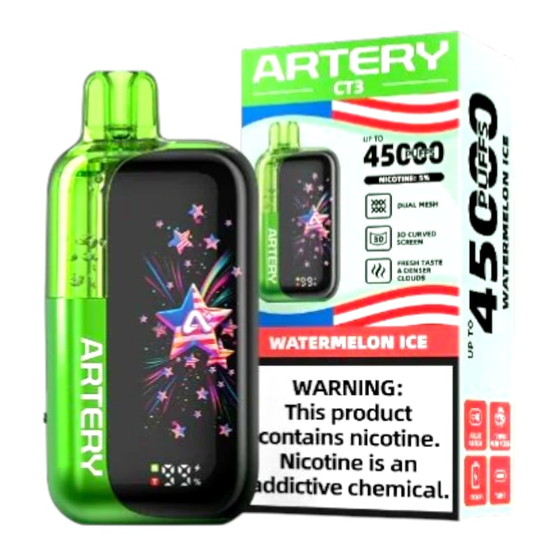 Artery CT3 45k Puff 5ct Box-Watermelon Ice