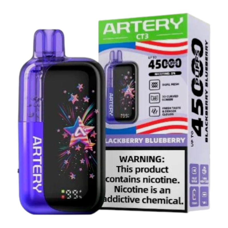 Artery CT3 45k Puff 5ct Box-Blackberry Blueberry
