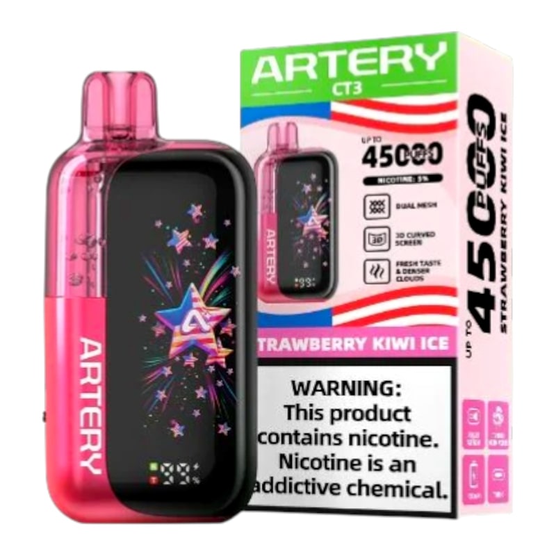 Artery CT3 45k Puff 5ct Box-Strawberry Kiwi Ice