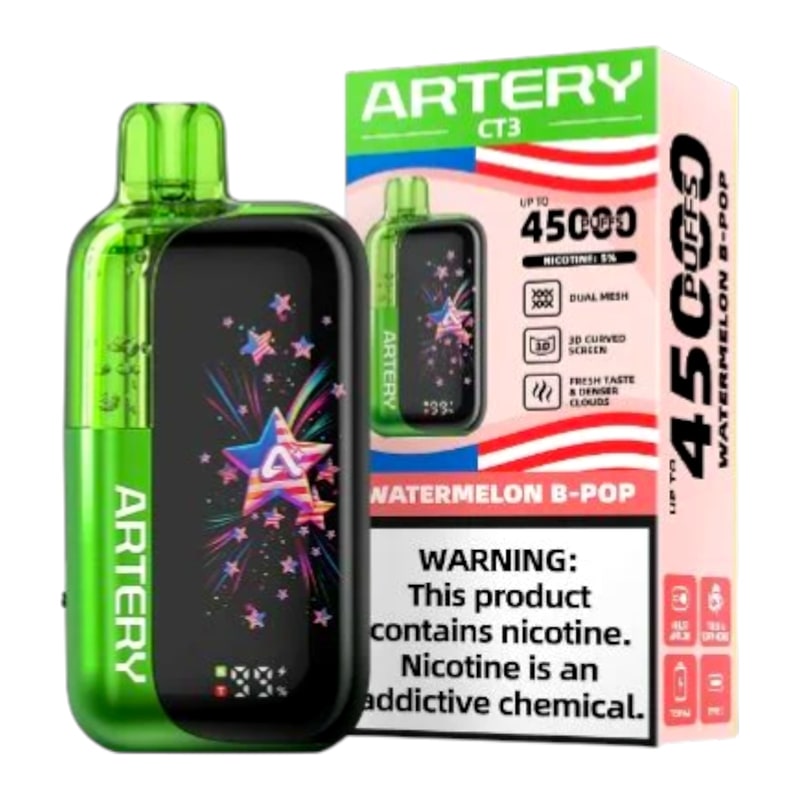 Artery CT3 45k Puff 5ct Box-Watermelon B-Pop