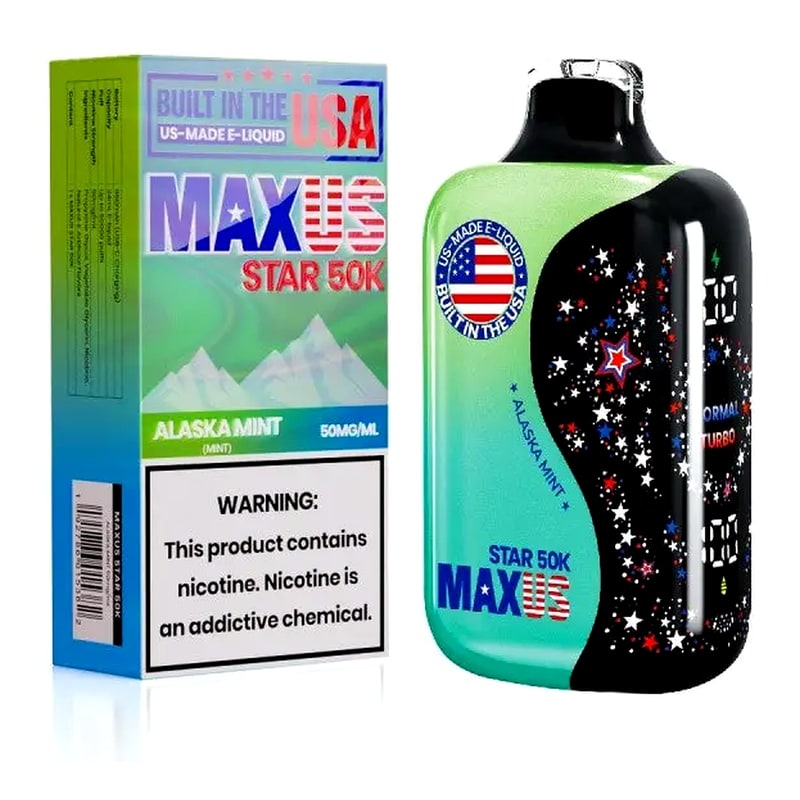 MAXUS Star 50k Puff 5ct Box-Alaska Mint