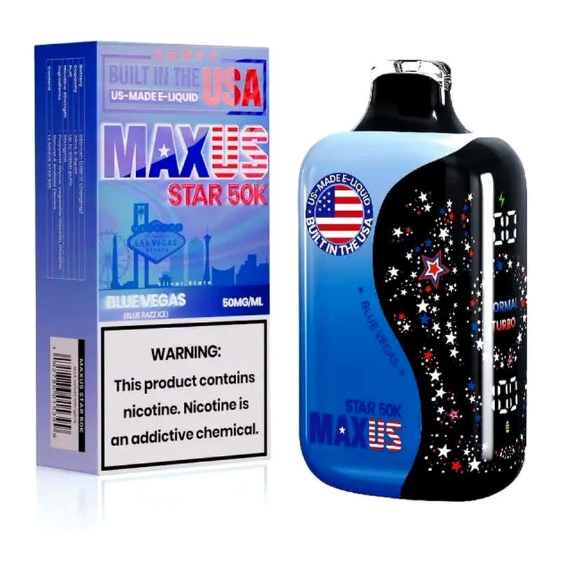 MAXUS Star 50k Puff 5ct Box-Blue Vegas