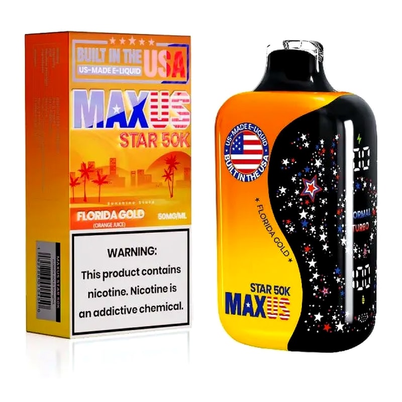 MAXUS Star 50k Puff 5ct Box-Florida Gold