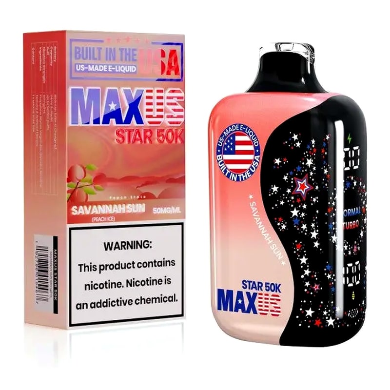 MAXUS Star 50k Puff 5ct Box - Savannah Sun