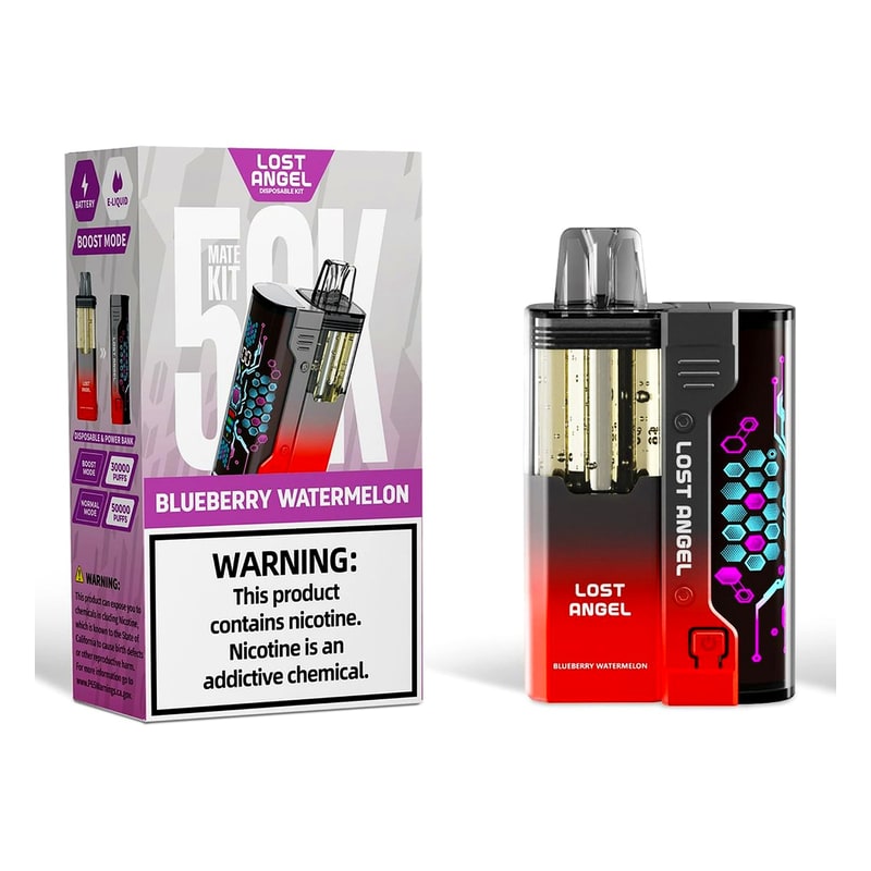 Lost Angel 50k Puff 5ct Box -Blueberry Watermelon