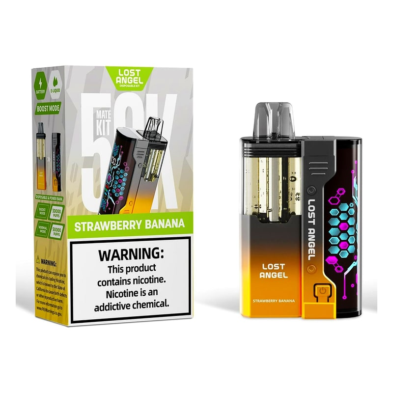 Lost Angel 50k Puff 5ct Box -Strawberry Banana