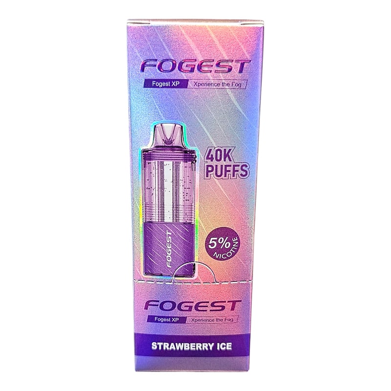 Fogest XP 40k Puff 5ct Box-Strawberry Ice