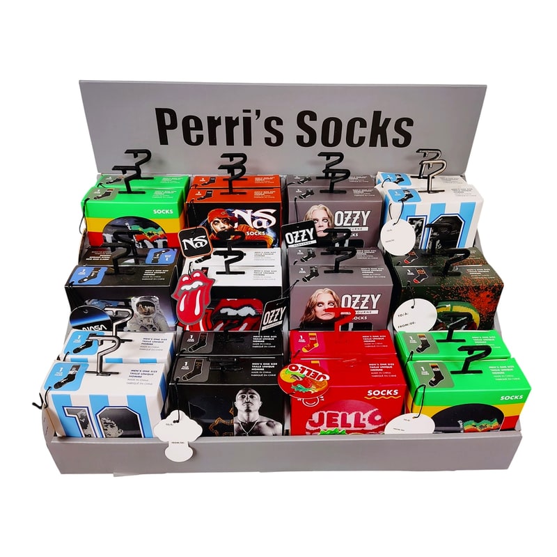 Perri's Socks Display -24ct