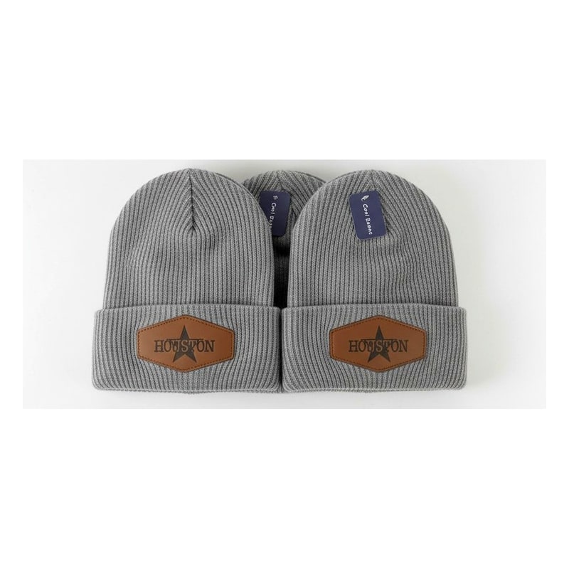 Cool Beanies w/ Leather Patch 12ct