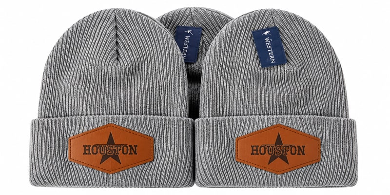 Cool Beanies w/ Leather Patch 12ct